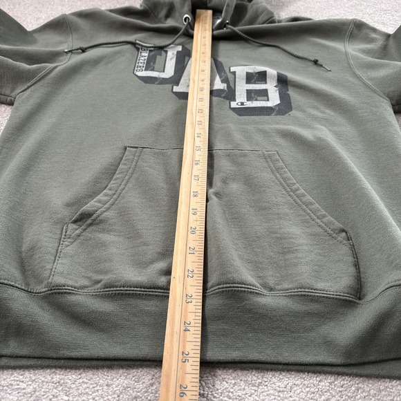 UAB Blazers Champion Hoodie Mens M Green NCAA Basketball Pullover Sweatshirt - Picture 7 of 9